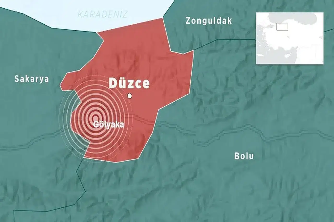 Düzce'de deprem çevre illerde hissedildi