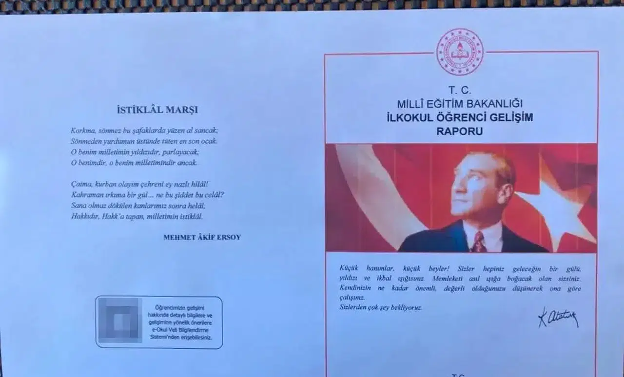Tepkiler sonuç verdi: MEB'den karnelerde Atatürk için geri adım
