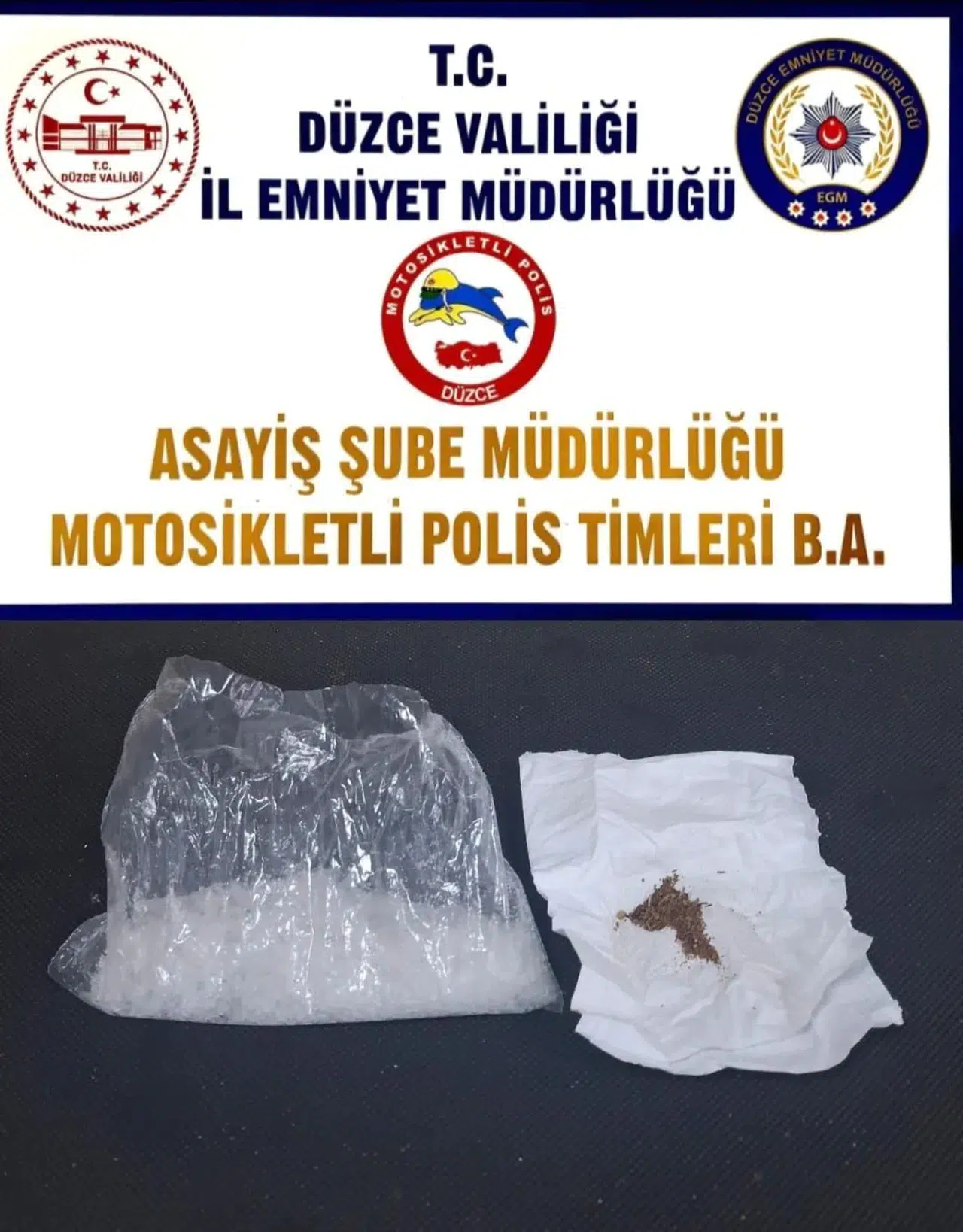 Düzce'de uyuşturucu operasyonunda iki kişi tutuklandı