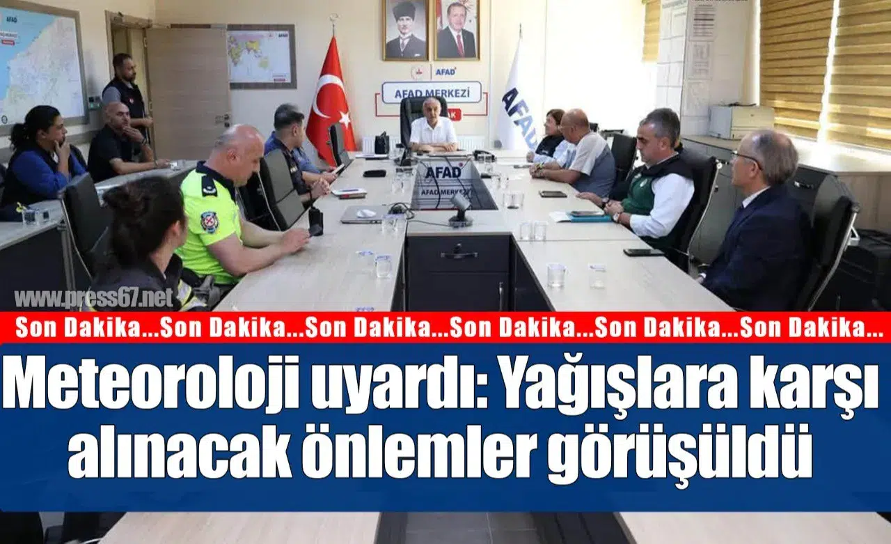 Meteoroloji uyardı, AFAD toplandı: Yağışlara karşı alınacak önlemler görüşüldü