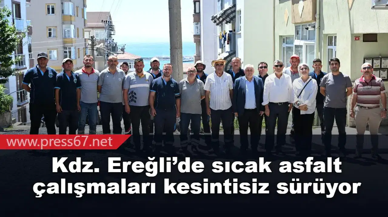 Asfalt Çalışmaları Süleymanlar Mahallesi'nde Devam Ediyor, Başkanvekili Emekçileri Ziyaret Etti