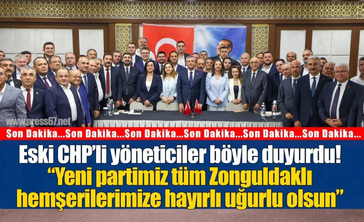 Eski CHP’li yöneticiler böyle duyurdu!“Yeni partimiz tüm Zonguldaklı hemşerilerimize hayırlı uğurlu olsun”
