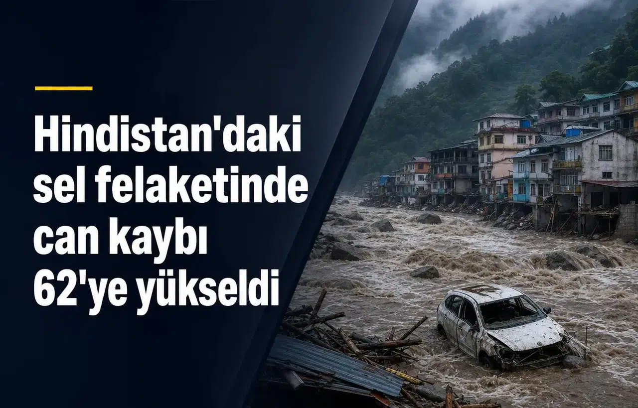 Hindistan'daki Şiddetli Sel Afetinde Hayatını Kaybedenlerin Sayısı 62'ye Çıktı