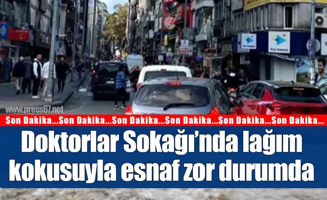 Doktorlar Sokağı’nda lağım kokusuyla esnaf zor durumda