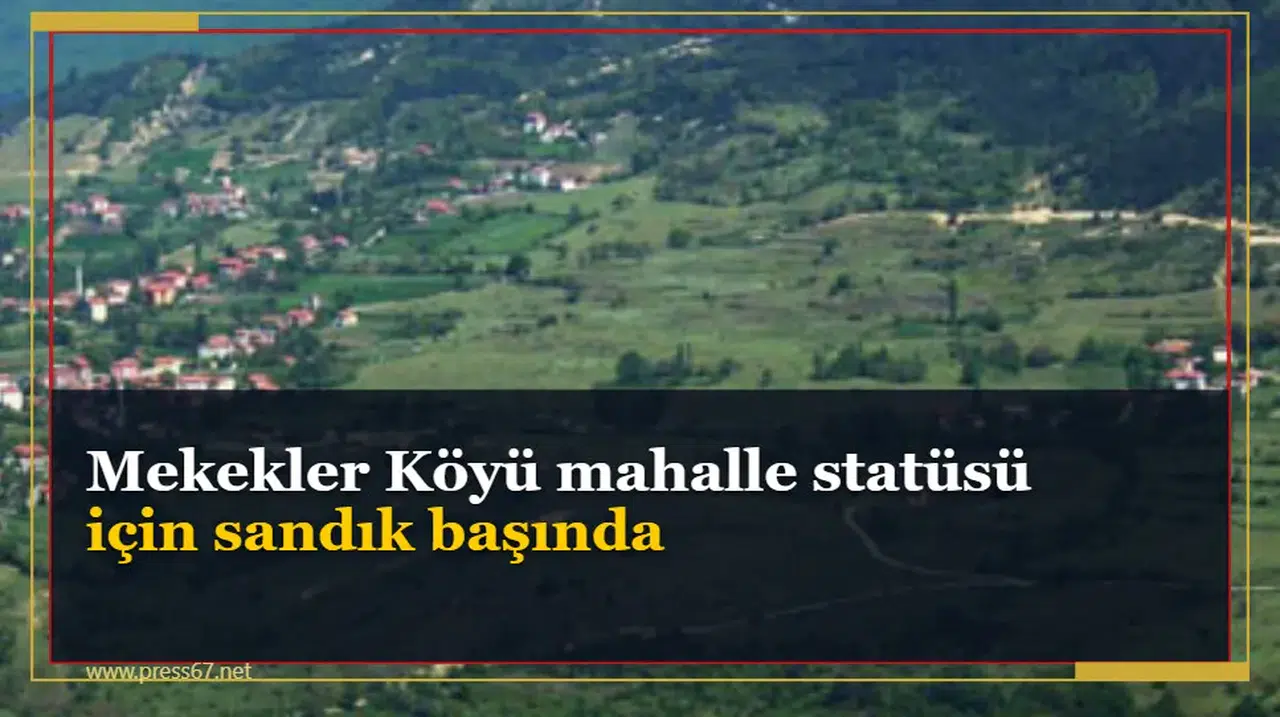 Mekekler Köyü mahalle statüsü için sandık başında