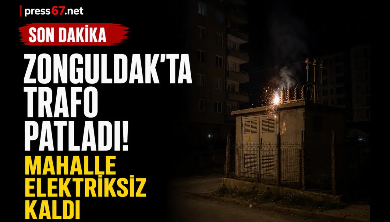 Zonguldak'ta trafo patlaması mahalleyi elektriksiz bıraktı