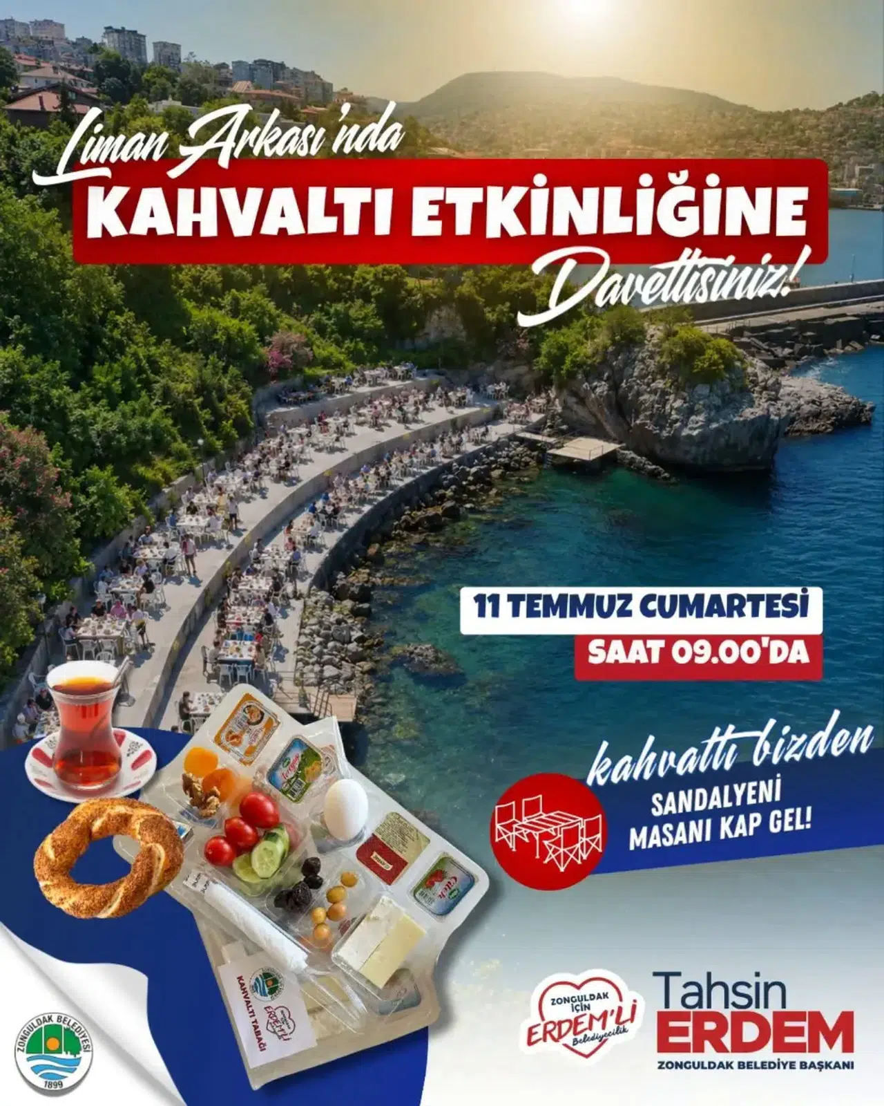 Zonguldak'ta Liman Arkası'nda açık hava kahvaltısı ile şehir güzellikleri paylaşılacak