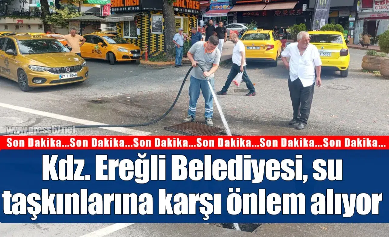 Kdz. Ereğli Belediyesi, su taşkınlarına karşı önlem alıyor