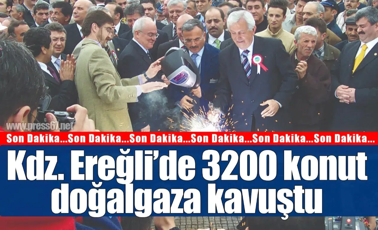 Kdz. Ereğli’de doğalgazı olmayan 3500 konuttan 3200’ü doğalgaza kavuştu