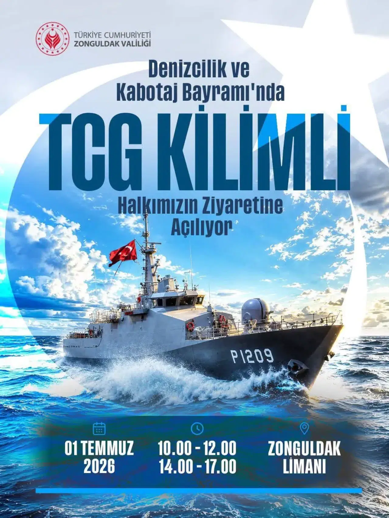 TCG Kilimli ziyaretçilerini ağırlıyor