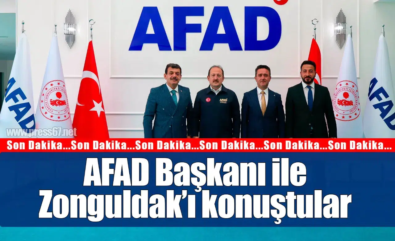 Muammer Avcı, AFAD Başkanı Ali Hamza Pehlivan ile Zonguldak’ın Öncelikli Taleplerini Görüştü