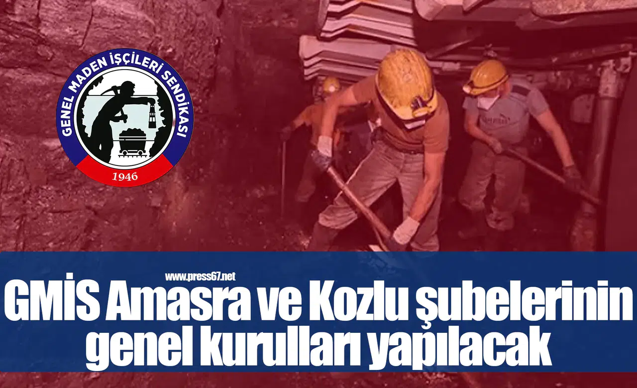 GMİS Amasra ve Kozlu şubelerinin genel kurulları yapılacak