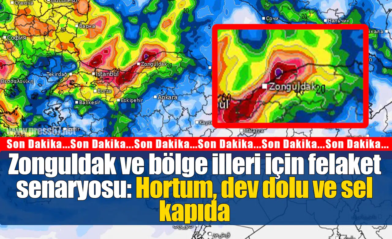 Zonguldak ve bölge illeri için felaket senaryosu: Hortum, dev dolu ve sel kapıda