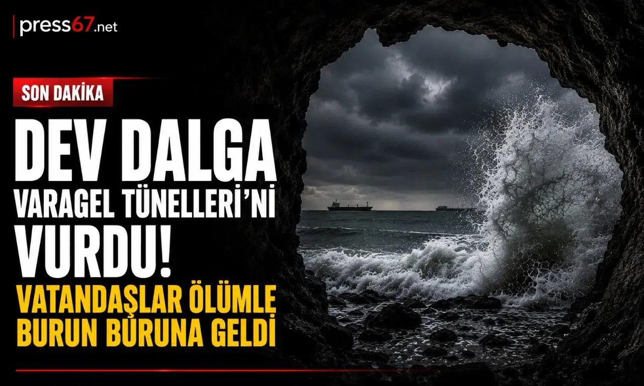 Zonguldak'ta Varagel Tünelleri'ne dalga vurdu, vatandaşlar son anda kurtuldu