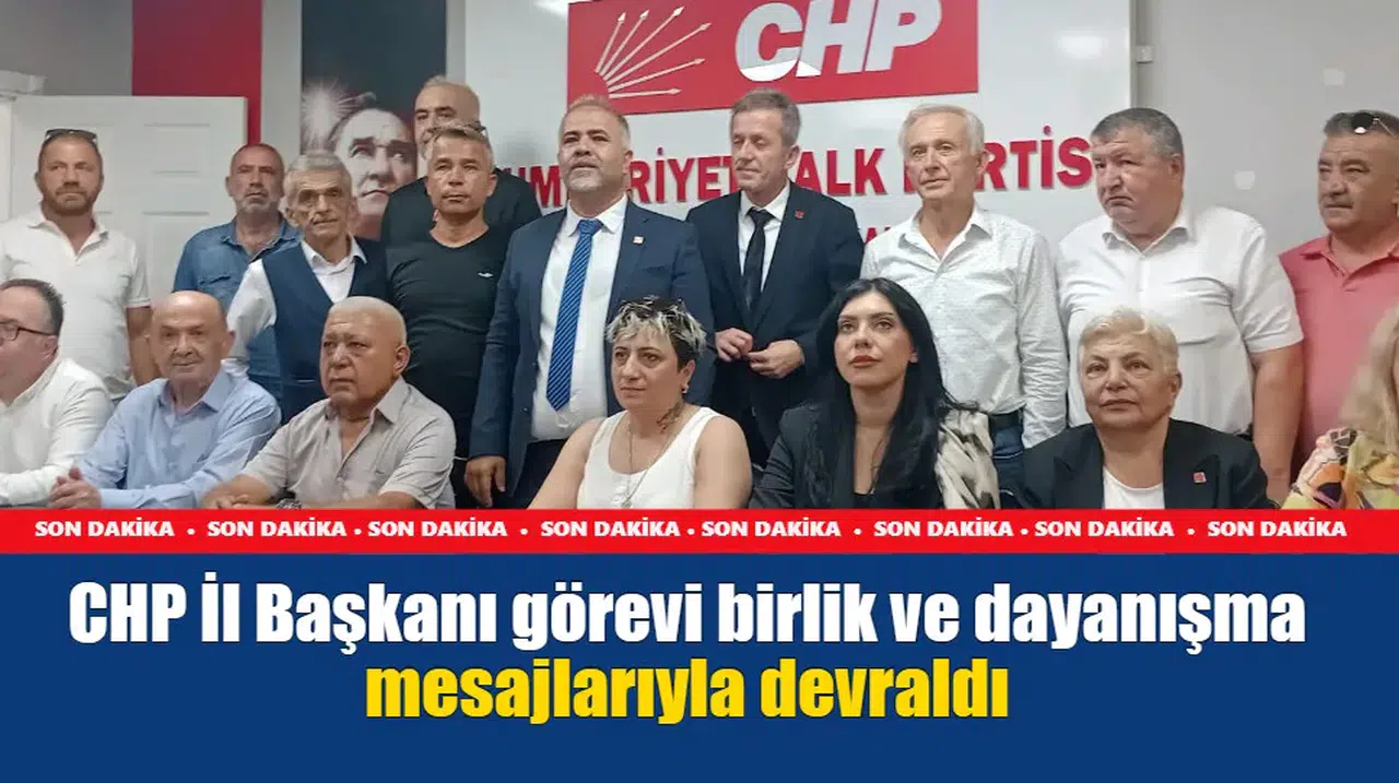 Zonguldak'ta yeni CHP İl Başkanı görevi birlik ve dayanışma mesajlarıyla devraldı