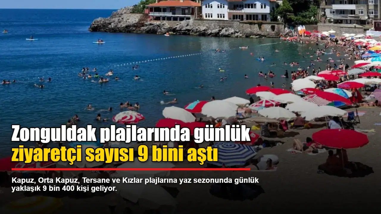 Zonguldak plajlarında yaz yoğunluğu: Günlük 9 bin 400 ziyaretçi akını!