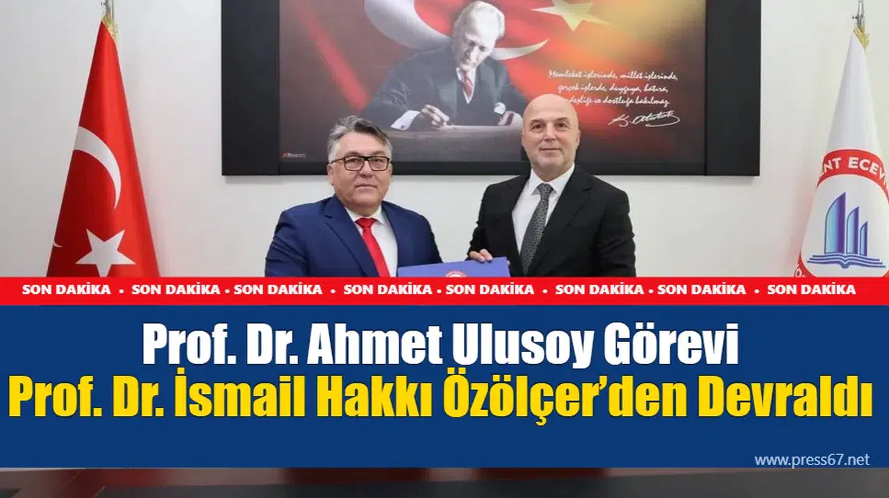 BEUN Rektörlüğünde Devir Teslim: Prof. Dr. Ahmet Ulusoy Görevi Prof. Dr. İsmail Hakkı Özölçer’den Devraldı