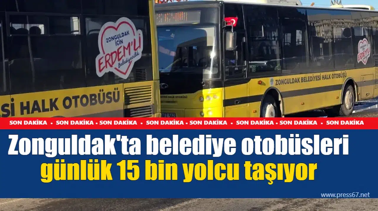 Zonguldak'ta her gün 15 bin yolcuya ücretsiz ulaşım hizmeti sunuluyor