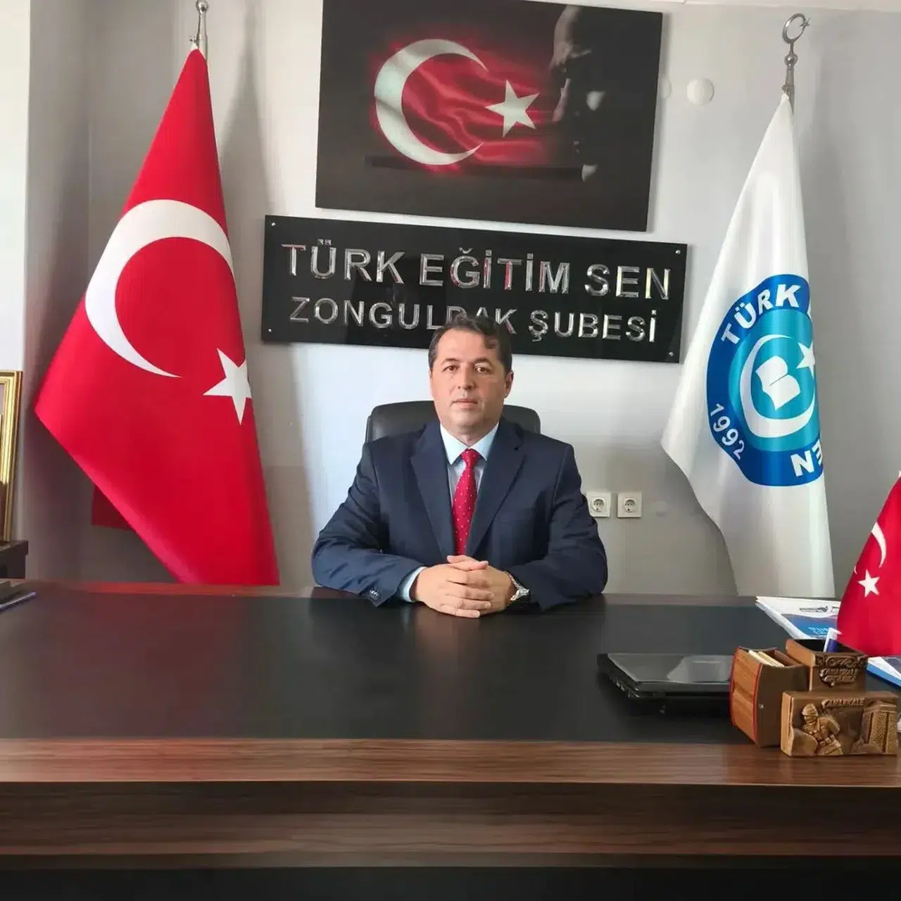 Türk Eğitim-Sen Zonguldak Şubesi'ne Murat Taş başkan seçildi
