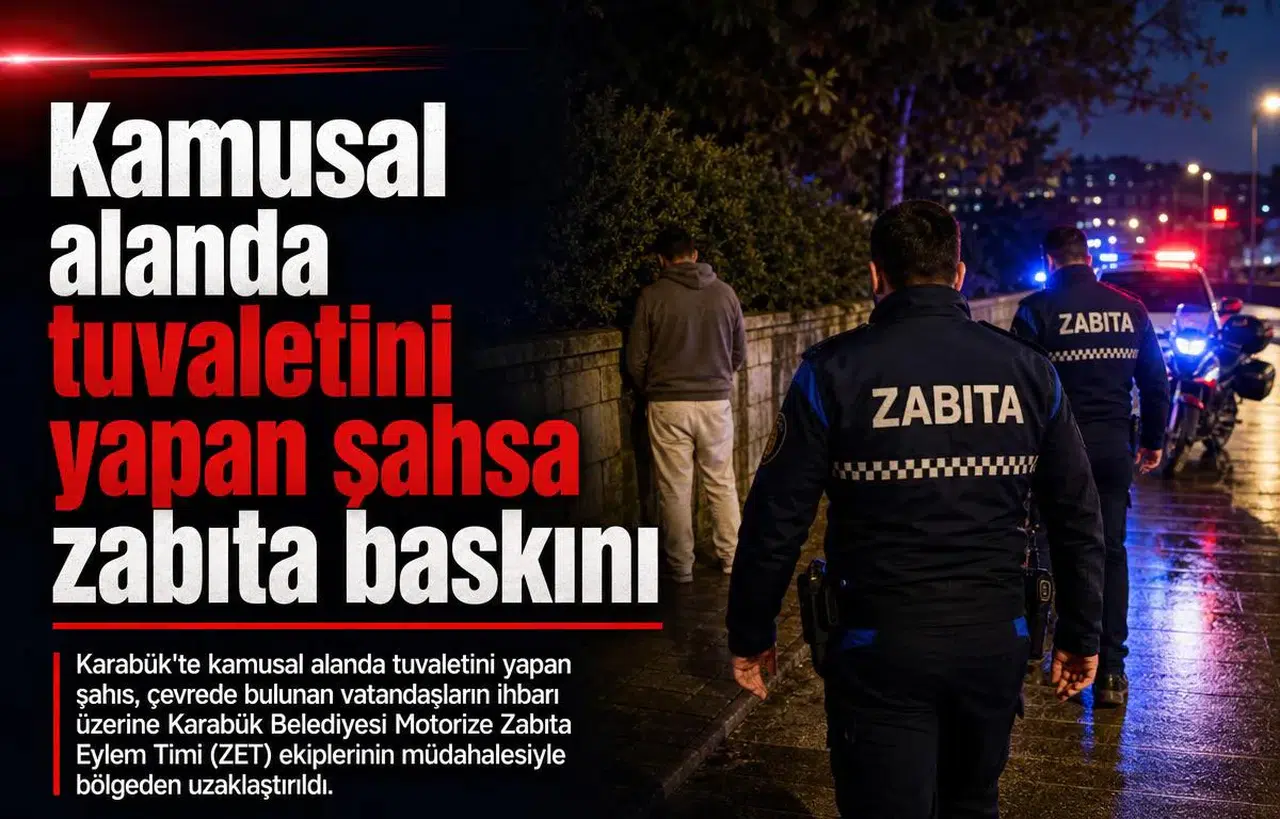 Kamusal alanda tuvaletini yapan şahsa zabıta müdahalesi