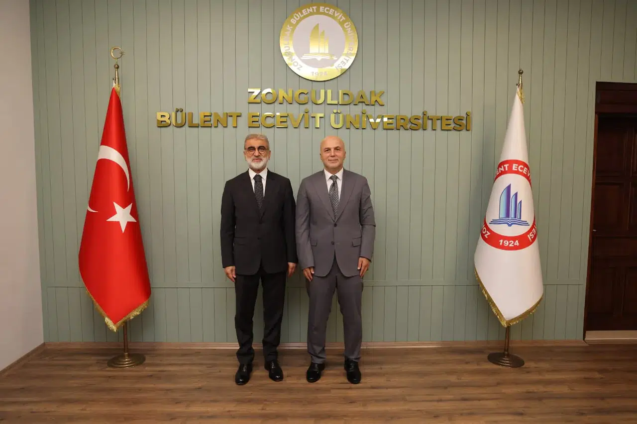 Taner Yıldız, Zonguldak Bülent Ecevit Üniversitesi Rektörü Ahmet Ulusoy'u ziyaret etti