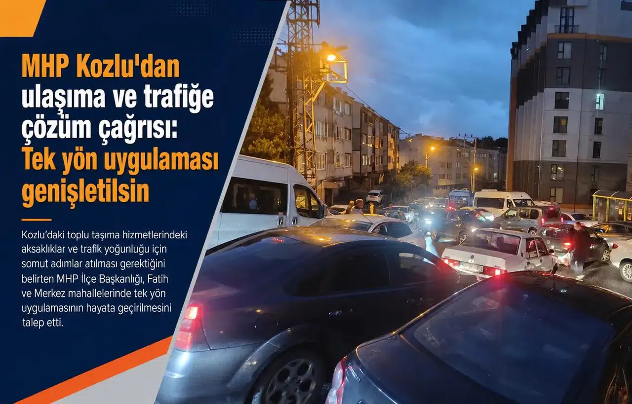 MHP Kozlu'dan ulaşıma ve trafiğe çözüm çağrısı: Tek yön uygulaması genişletilsin