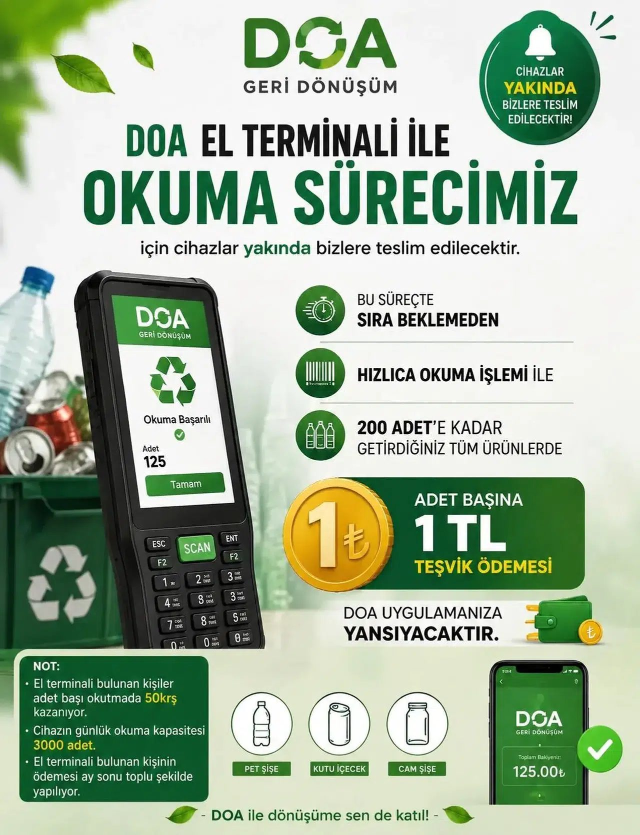 Sıfır Atık Uygulamasında İade Noktaları Yaygınlaşıyor