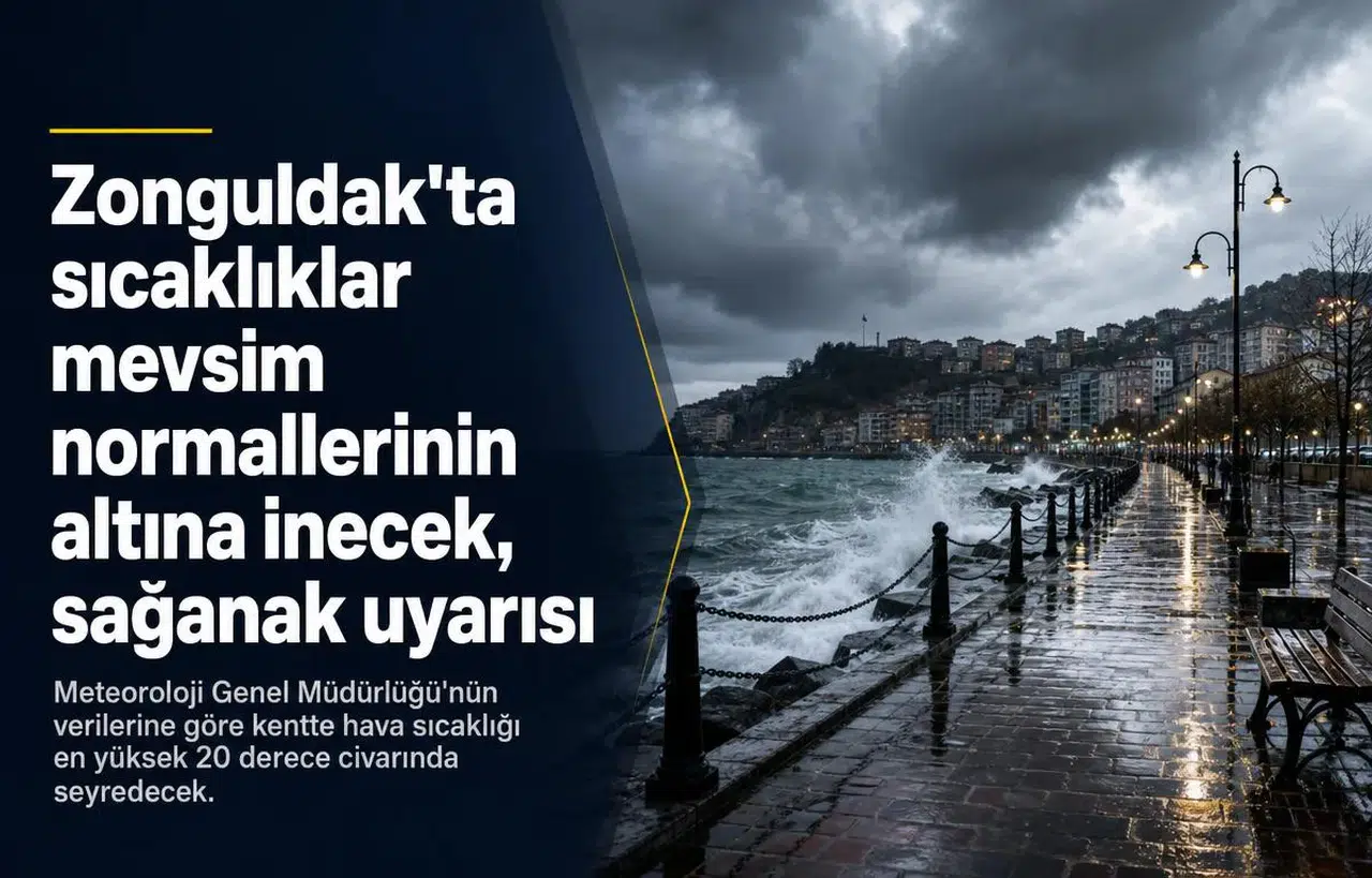 Zonguldak'ta sıcaklıklar mevsim normallerinin altına inecek, sağanak uyarısı