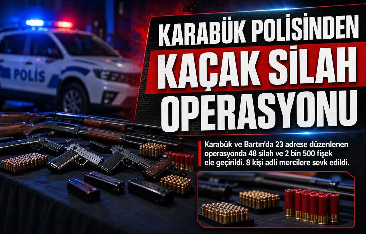 Karabük ve Bartın'da 48 silah ile tarihi eser ele geçirildi