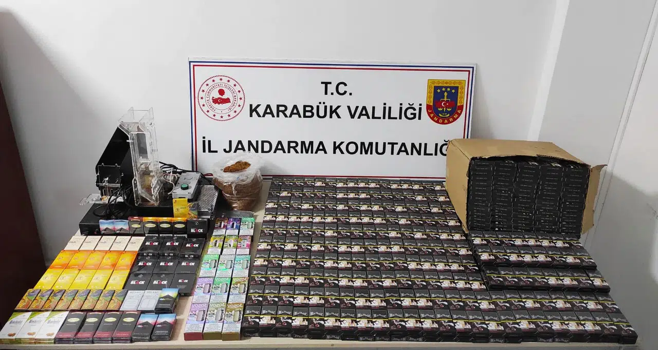 Karabük'te kaçak sigara operasyonu