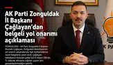 AK Parti Zonguldak İl Başkanı Çağlayan'dan belgeli yol onarımı açıklaması