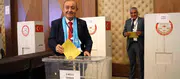 GESOB seçiminde tansiyon yükseldi rakibi kürsüde ona siper oldu