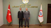 Taner Yıldız, Zonguldak Bülent Ecevit Üniversitesi Rektörü Ahmet Ulusoy'u ziyaret etti