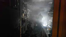 Ereğli'de beyaz eşya tamirhanesi alevlere teslim oldu