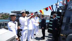 Vali Hacıbektaşoğlu'ndan TCG Kilimli Gemisi'ne Ziyaret