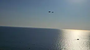 Zonguldak'ın 105. Kurtuluş Yıl Dönümünde Kozlu Sahilinde Gösteri Uçuşu