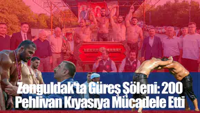 Zonguldak'ta Güreş Şöleni: 200 Pehlivan Kıyasıya Mücadele Etti