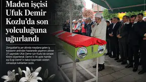 Maden işçisi Ufuk Demir Kozlu’da son yolculuğuna uğurlandı
