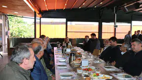 Kaymakam Şıktaş, emekli din görevlileri ve aileleriyle buluştu