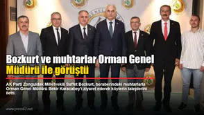 Bozkurt ve muhtarlar Orman Genel Müdürü ile görüştü