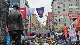 Zonguldak'ta 1 Mayıs Kutlamalarına Minik Madenci Damga Vurdu