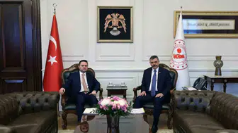 Mustafa Çiftçi ile Akın Gürlek bakanlıkta görüştü