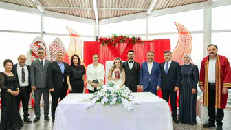 Zonguldak Valisi, şehit kardeşinin nikah şahitliğini üstlendi