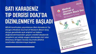 Batı Karadeniz Tıp Dergisi DOAJ’da dizinlenmeye başladı