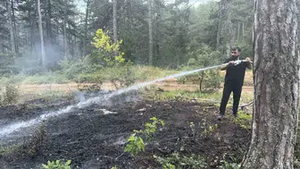 Karabük'te örtü yangını büyümeden kontrol altına alındı