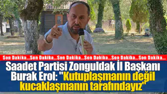 Burak Erol: Kaynaklar yeterli, adaletli yönetim eksik