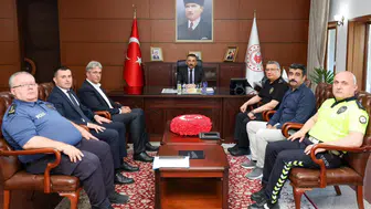 Trafik Güvenliği ve Spor Faaliyetleri İçin Ortak Çalışma Toplantısı Yapıldı