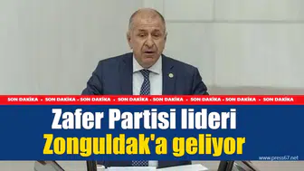 Zafer Partisi lideri Zonguldak'a geliyor