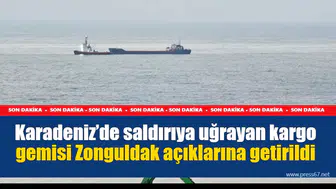 O gemi Zonguldak açıklarında! Ukrayna'da dron saldırısına uğramıştı