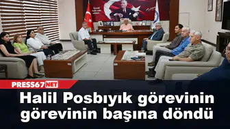 Halil Posbıyık görevinin görevinin başına döndü